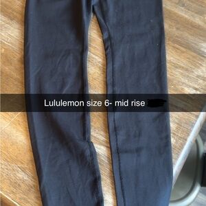 Lululemon Athletica Black Performance Leggings
